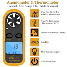 Load image into Gallery viewer, Qotone GM816 Digital Anemometer Wind-Speed Gauge Meter
