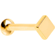 Load image into Gallery viewer, 5/16 Gold IP Rhombus Internally Threaded Daith Cartilage Tragus
