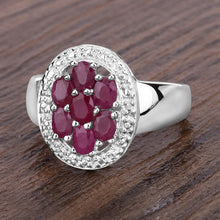 将图片加载到图库查看器，1.54 Carat Genuine Ruby .925 Sterling Silver Ring
