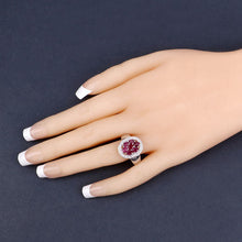 将图片加载到图库查看器，1.54 Carat Genuine Ruby .925 Sterling Silver Ring
