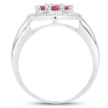将图片加载到图库查看器，1.54 Carat Genuine Ruby .925 Sterling Silver Ring
