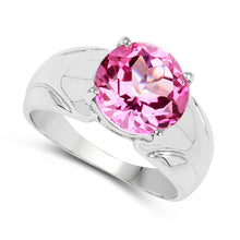 Load image into Gallery viewer, 4.55 Carat Genuine Pink Topaz .925 Sterling Silver Ring
