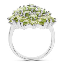 Load image into Gallery viewer, 8.89 Carat Genuine Peridot .925 Sterling Silver Ring
