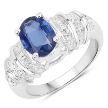Load image into Gallery viewer, 1.40 Carat Genuine Kyanite .925 Sterling Silver Ring
