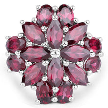 Load image into Gallery viewer, 9.20 Carat Genuine Rhodolite .925 Sterling Silver Ring
