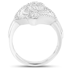 Load image into Gallery viewer, 1.22 Carat Genuine White Diamond .925 Sterling Silver Ring
