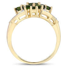 将图片加载到图库查看器，1.26 Carat Genuine Chrome Diopside .925 Sterling Silver Ring
