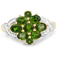 将图片加载到图库查看器，1.26 Carat Genuine Chrome Diopside .925 Sterling Silver Ring
