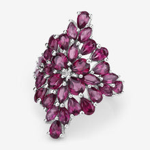 Load image into Gallery viewer, 7.52 Carat Genuine Rhodolite .925 Sterling Silver Ring

