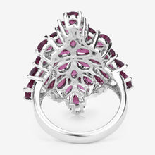 Load image into Gallery viewer, 7.52 Carat Genuine Rhodolite .925 Sterling Silver Ring
