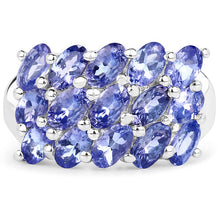 Load image into Gallery viewer, 3.75 Carat Genuine Tanzanite .925 Sterling Silver Ring
