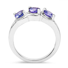 Load image into Gallery viewer, 1.05 Carat Genuine Tanzanite .925 Sterling Silver Ring
