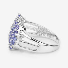 将图片加载到图库查看器，2.03 Carat Genuine Tanzanite .925 Sterling Silver Ring
