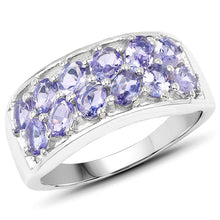 Load image into Gallery viewer, 2.04 Carat Genuine Tanzanite .925 Sterling Silver Ring
