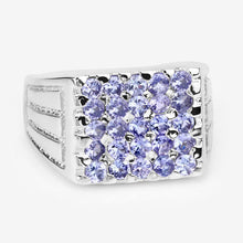 Load image into Gallery viewer, 1.75 Carat Genuine Tanzanite .925 Sterling Silver Ring
