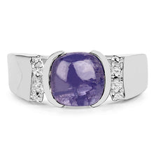 Load image into Gallery viewer, 2.80 Carat Genuine Tanzanite .925 Sterling Silver Ring
