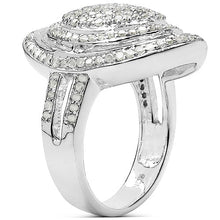 Load image into Gallery viewer, 1.13 Carat Genuine White Diamond .925 Sterling Silver Ring
