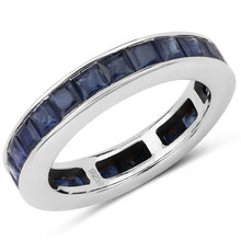 Load image into Gallery viewer, 3.12 Carat Genuine Blue Sapphire .925 Sterling Silver Ring
