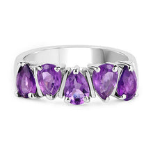 Load image into Gallery viewer, 1.85 Carat Genuine Amethyst .925 Sterling Silver Ring
