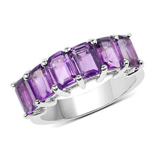 Load image into Gallery viewer, 3.30 Carat Genuine Amethyst .925 Sterling Silver Ring

