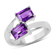 Load image into Gallery viewer, 1.90 Carat Genuine Amethyst .925 Sterling Silver Ring
