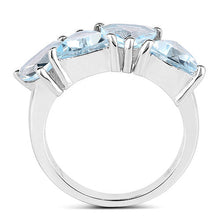 Load image into Gallery viewer, 5.00 Carat Genuine  Blue Topaz .925 Sterling Silver Ring
