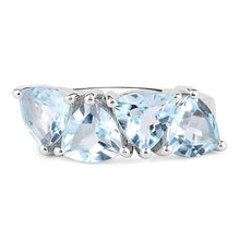 Load image into Gallery viewer, 5.00 Carat Genuine  Blue Topaz .925 Sterling Silver Ring
