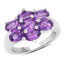 Load image into Gallery viewer, 3.01 Carat Genuine  Amethyst .925 Sterling Silver Ring
