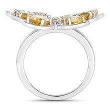 Load image into Gallery viewer, 4.43 Carat Genuine Citrine .925 Sterling Silver Ring
