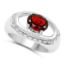 Load image into Gallery viewer, 2.50 Carat Genuine Garnet .925 Sterling Silver Ring
