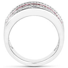 将图片加载到图库查看器，3.36 Carat Genuine Multi Stones .925 Sterling Silver Ring
