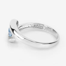 Load image into Gallery viewer, 0.74 Carat Genuine Blue Topaz .925 Sterling Silver Ring
