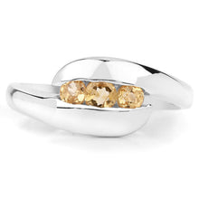 将图片加载到图库查看器，0.55 Carat Genuine Citrine .925 Sterling Silver Ring
