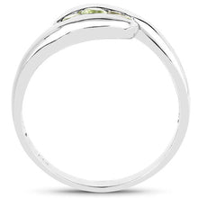 将图片加载到图库查看器，0.56 Carat Genuine Peridot .925 Sterling Silver Ring
