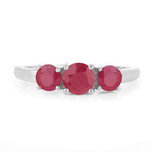 将图片加载到图库查看器，1.15 Carat Genuine Ruby 14K White Gold Ring
