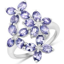将图片加载到图库查看器，2.89 Carat Genuine Tanzanite .925 Sterling Silver Ring
