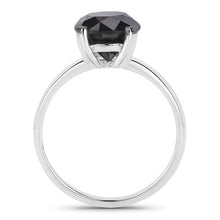 Load image into Gallery viewer, 3.00 Carat Genuine Black Diamond 14K White Gold Ring
