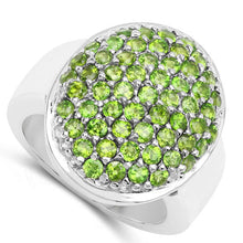 Load image into Gallery viewer, 2.17 Carat Genuine Chrome Diopside .925 Sterling Silver Ring
