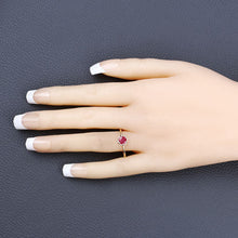 Load image into Gallery viewer, 0.50 Carat Genuine Ruby 14K Yellow Gold Ring
