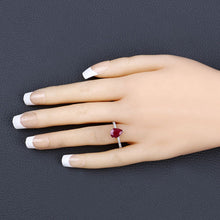 将图片加载到图库查看器，1.68 Carat Genuine Ruby and White Diamond 14K Yellow Gold Ring
