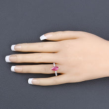 将图片加载到图库查看器，1.01 Carat Genuine Ruby and White Diamond 14K Yellow Gold Ring

