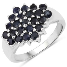 Load image into Gallery viewer, 1.56 Carat Genuine Blue Sapphire .925 Sterling Silver Ring
