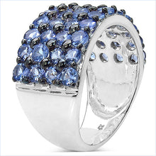 Load image into Gallery viewer, 3.08 Carat Genuine Tanzanite .925 Sterling Silver Ring
