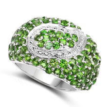 Load image into Gallery viewer, 5.18 Carat Genuine Chrome Diopside .925 Sterling Silver Ring
