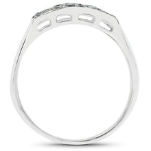 Load image into Gallery viewer, 0.48 Carat Genuine Blue Diamond .925 Sterling Silver Ring
