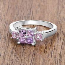 Load image into Gallery viewer, 0.96 Carat Genuine Pink Sapphire  .925 Sterling Silver Ring
