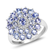 Load image into Gallery viewer, 2.27 Carat Genuine Tanzanite .925 Sterling Silver Ring
