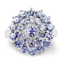 Load image into Gallery viewer, 2.27 Carat Genuine Tanzanite .925 Sterling Silver Ring
