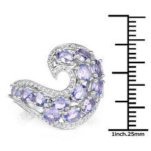 Load image into Gallery viewer, 2.21 Carat Genuine Tanzanite .925 Sterling Silver Ring
