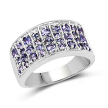 Load image into Gallery viewer, 1.23 Carat Genuine Tanzanite .925 Sterling Silver Ring
